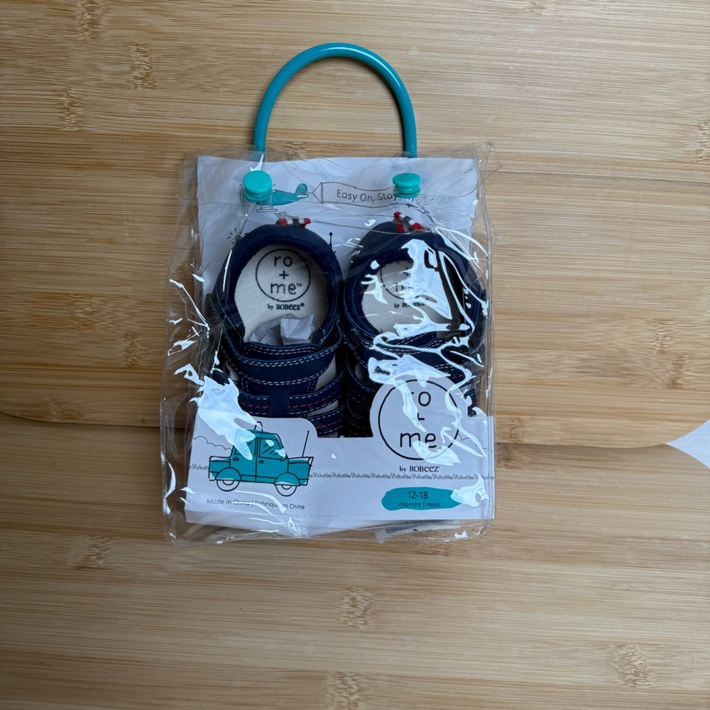 Robeez Ro + Me Baby/Toddler Sandals Navy Fisherman Style Size 12+ Months - Picture 8 of 8